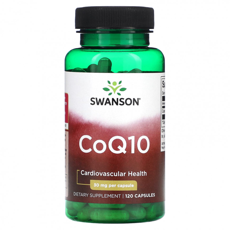 ���� ������ (Iherb) Swanson, CoQ10, 30 ��, 120 ������, ������ �� 1420 ���