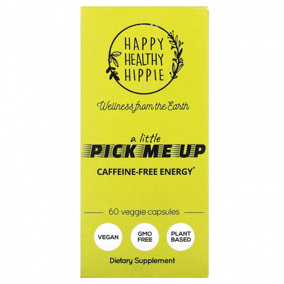   (Iherb) Happy Healthy Hippie, A Little Pick Me Up,   , 60      -     , -, 