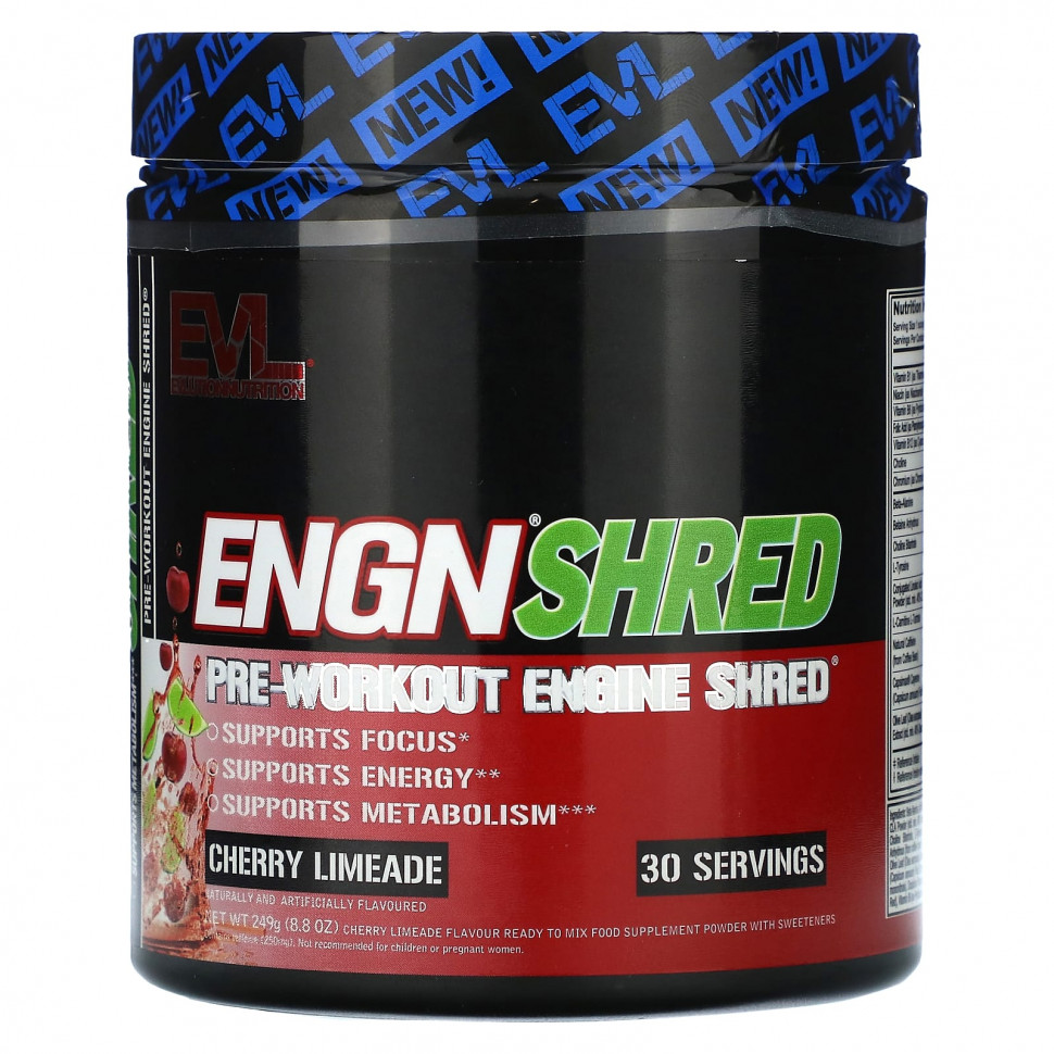 ���� ������ (Iherb) EVLution Nutrition, ENGN Shred, ����������������� ������, �������� ����, 249 � (8,8 �����), ������ �� 4560 ���