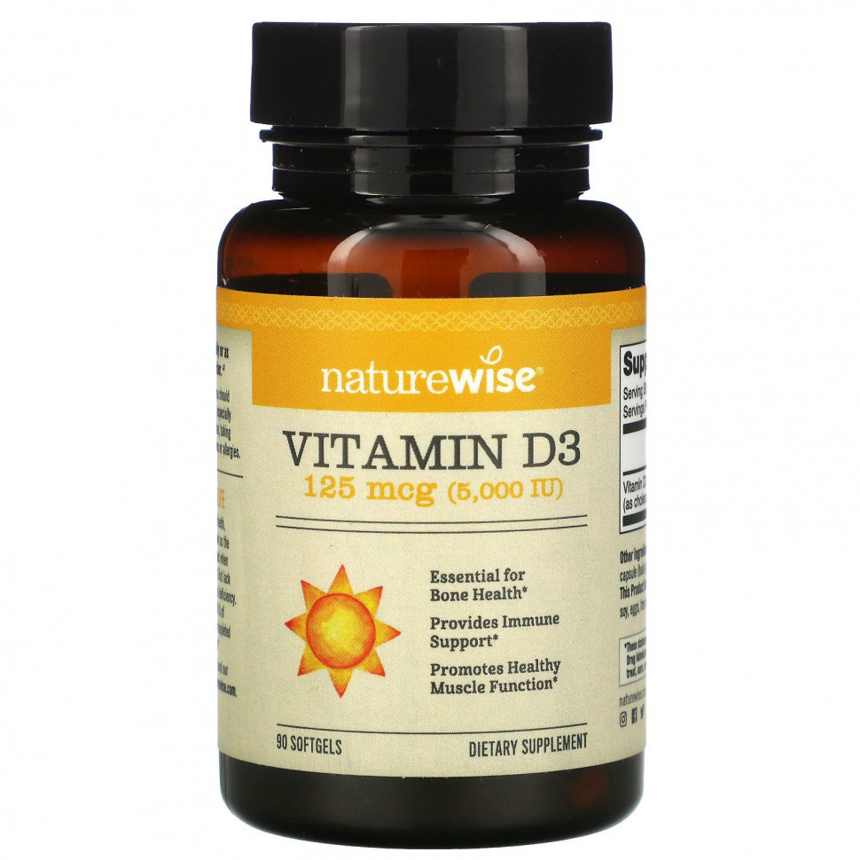   (Iherb) NatureWise,  D3, 125  (5000 ), 90     -     , -, 