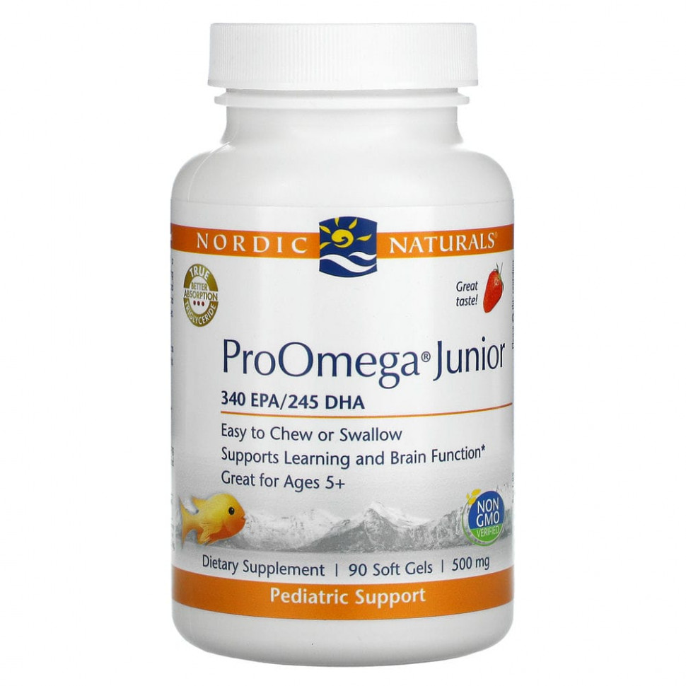   (Iherb) Nordic Naturals, ProOmega Junior,  , 340 , 90      -     , -, 