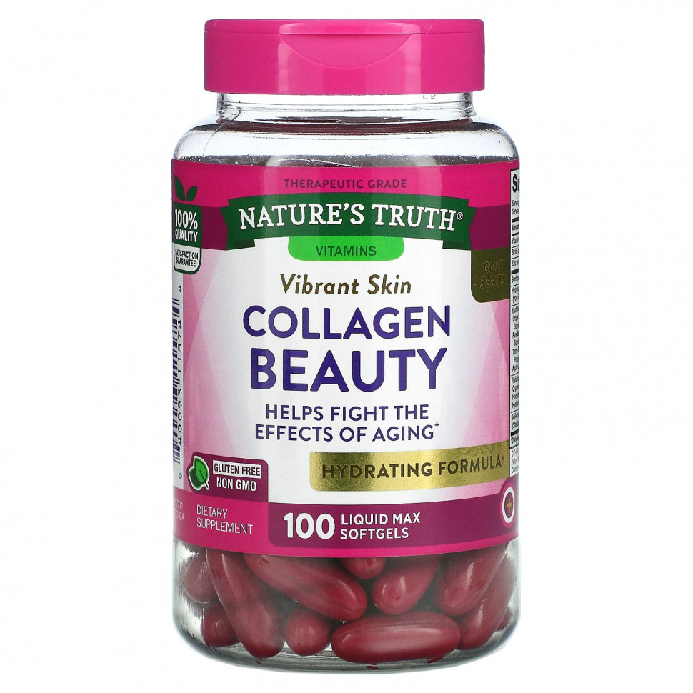   (Iherb) Nature's Truth, Collagen Beauty, 100  Liquid Max    -     , -, 