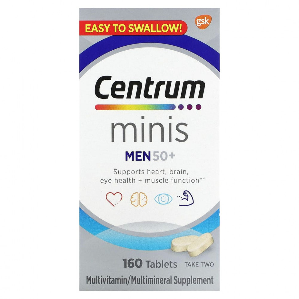 ���� ������ (Iherb) Centrum, ��� ������ ������ 50 ���, �������������� � ��������������, 160 ��������, ������ �� 3540 ���