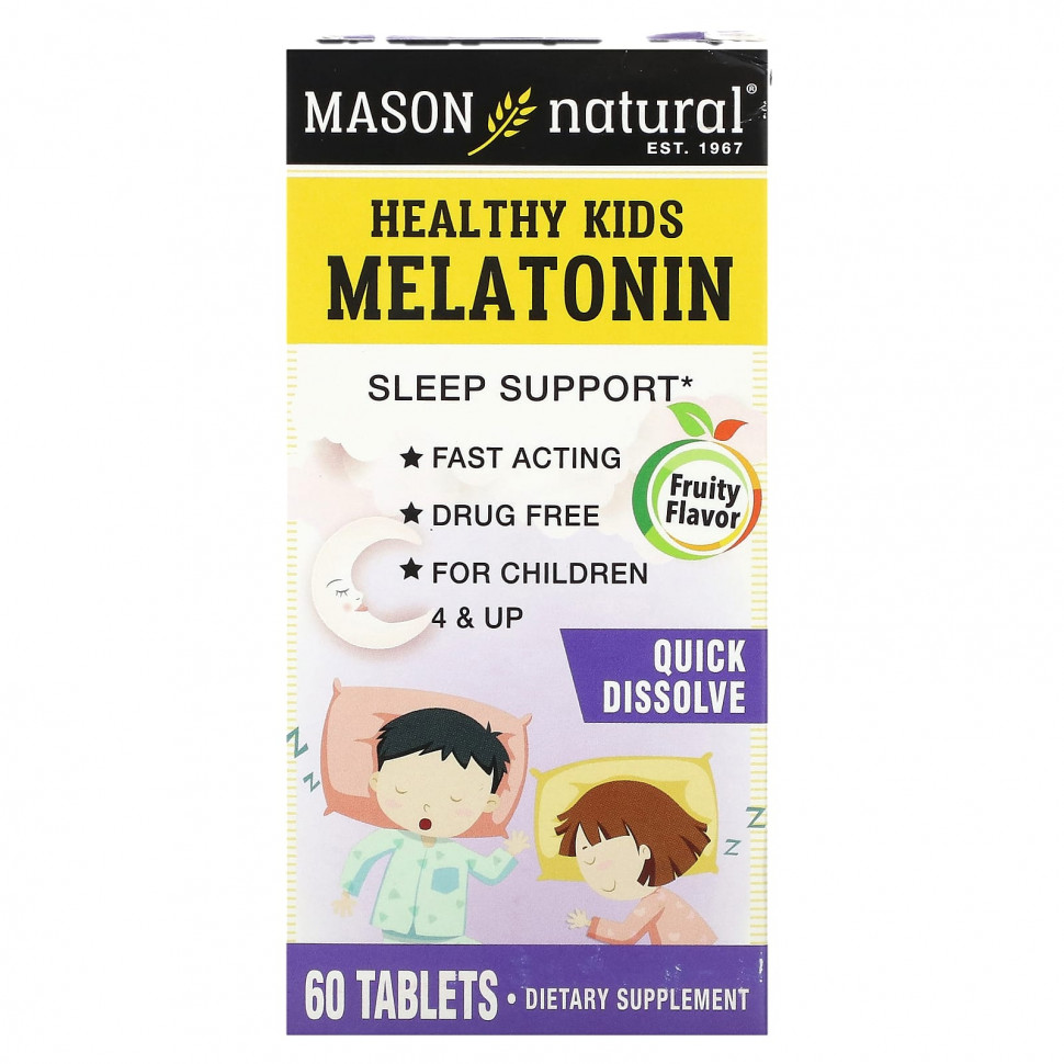   (Iherb) Mason Natural, Healthy Kids Melatonin,    4 , , 60 ,   1320 