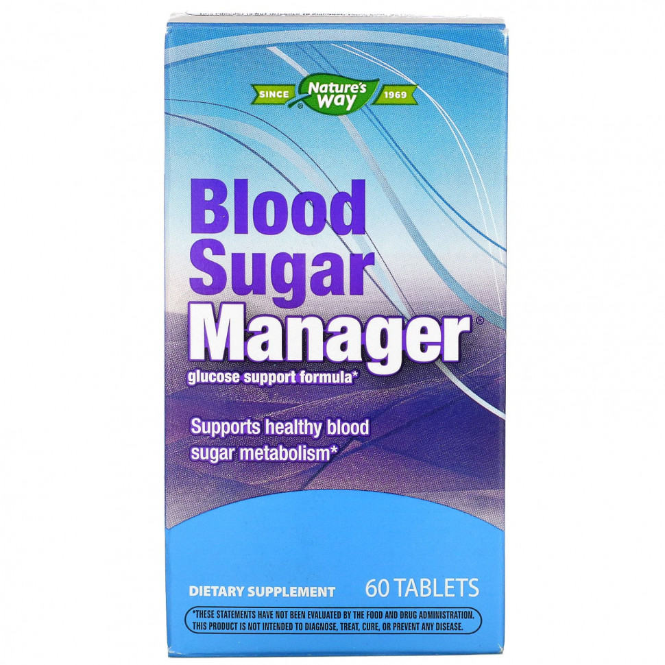   (Iherb) Nature's Way, Blood Sugar Manager, 60     -     , -, 