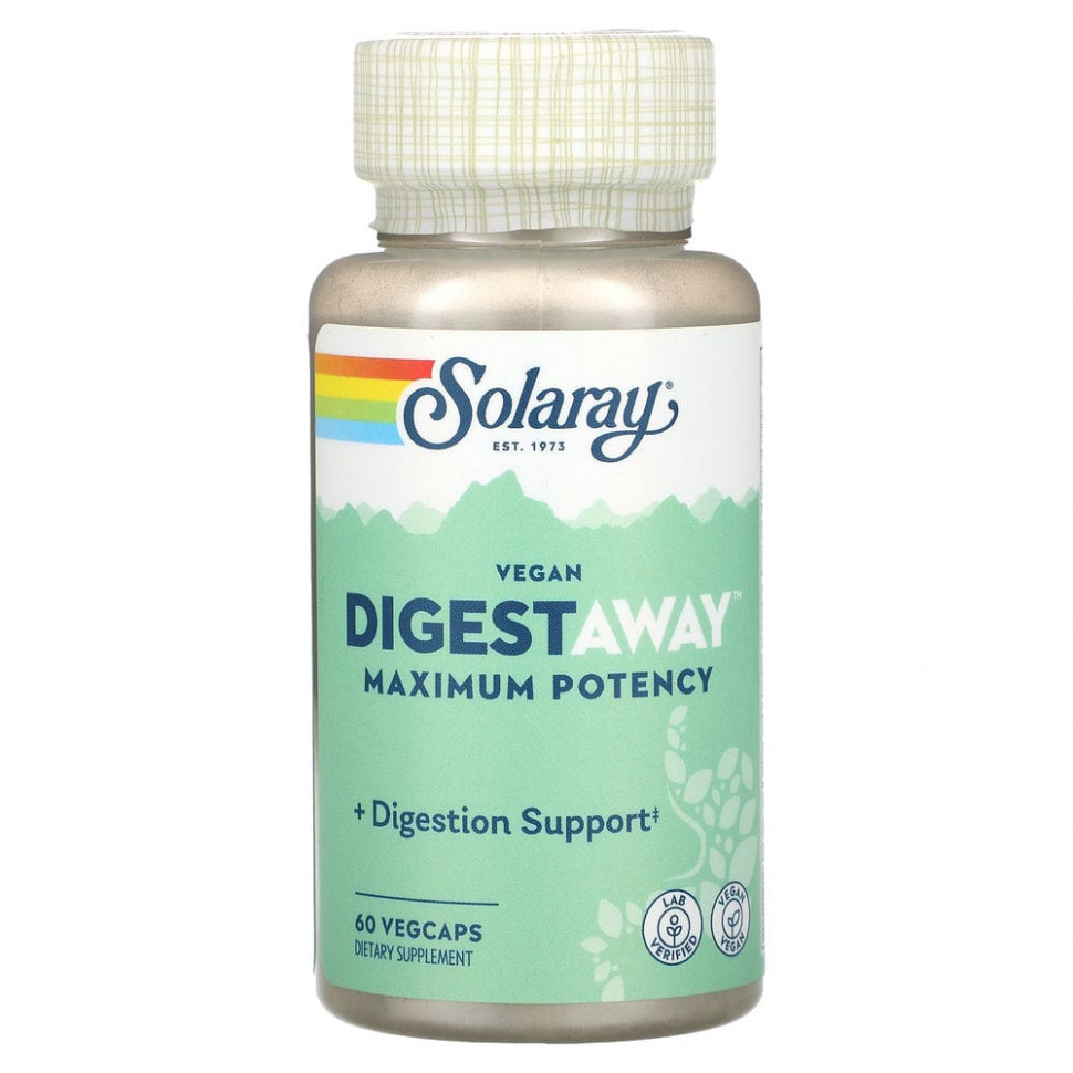   (Iherb) Solaray, Vegan Digestaway,  , 60      -     , -, 