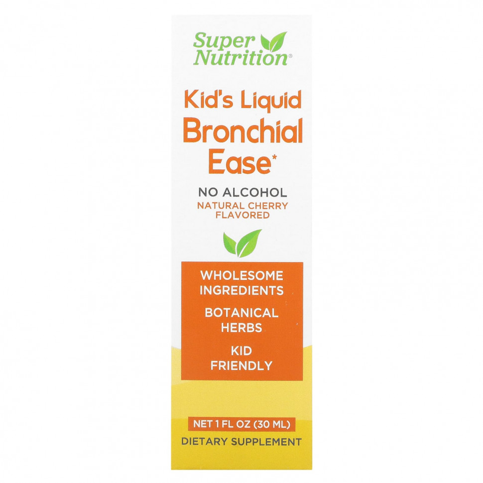  (Iherb) Super Nutrition, Kid's Liquid Bronchial Ease,  , , 30  (1 . )    -     , -, 