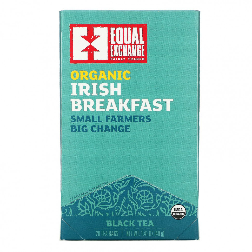 ���� ������ (Iherb) Equal Exchange, Organic Irish Breakfast, ������ ���, 20 ������ ���������, 40 � (1,41 �����), ������ �� 1140 ���