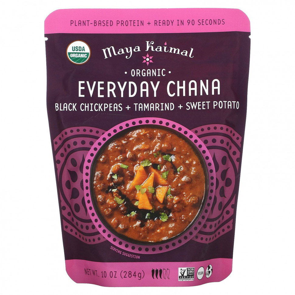 ���� ������ (Iherb) Maya Kaimal, Organic, Everyday Chana, ������ �����, �������� � �����, 284 � (10 �����), ������ �� 1350 ���