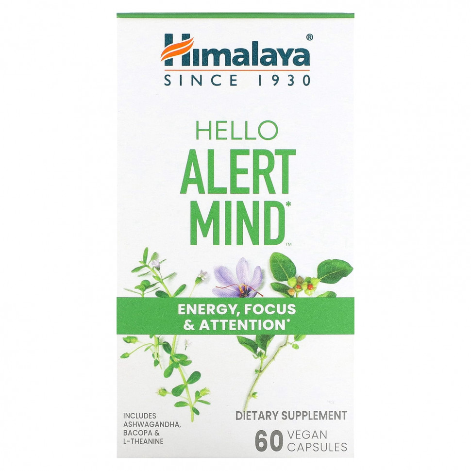 ���� ������ (Iherb) Himalaya, Hello Alert Mind, 60 ��������� ������, ������ �� 3100 ���