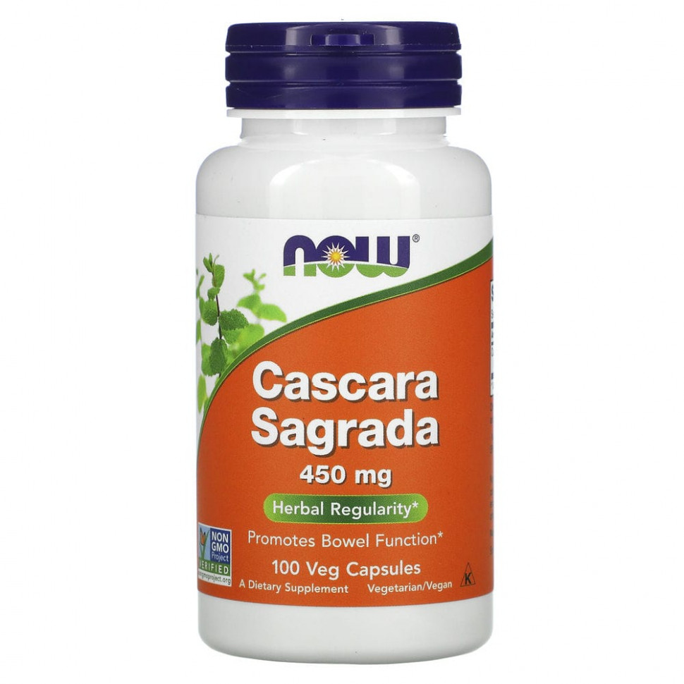 ���� ������ (Iherb) NOW Foods, ������� (Cascara Sagrada), 450 ��, 100 �������������� ������, ������ �� 1220 ���