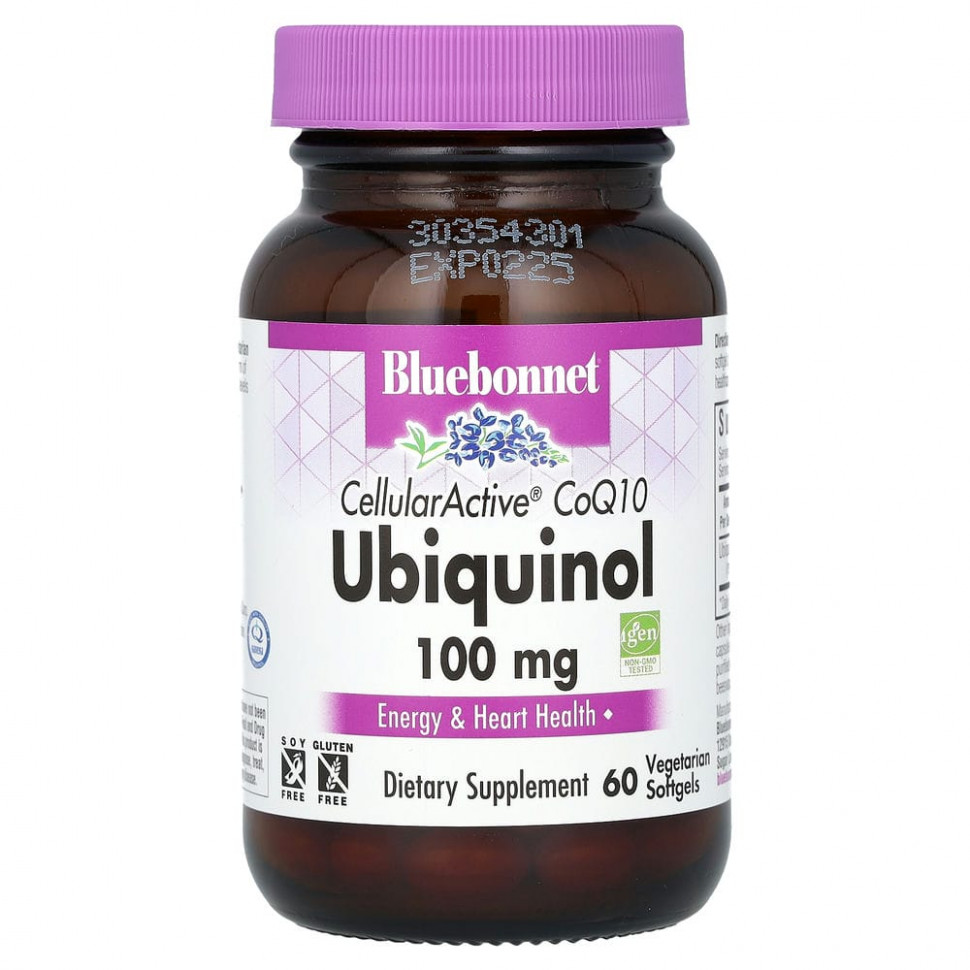   (Iherb) Bluebonnet Nutrition, CellularActive CoQ10, Ubiquinol, 100 , 60      -     , -, 