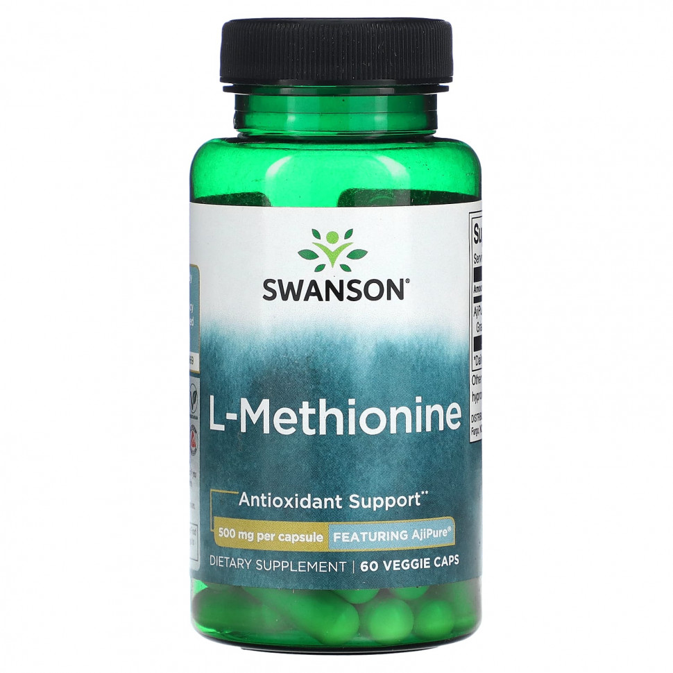   (Iherb) Swanson, L-,  AjiPure, 500 , 60      -     , -, 