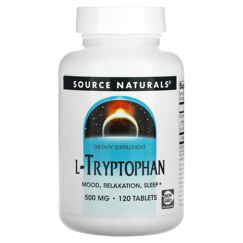 ���� ������ (Iherb) Source Naturals, L-���������, 500 ��, 120 ��������, ������ �� 4460 ���
