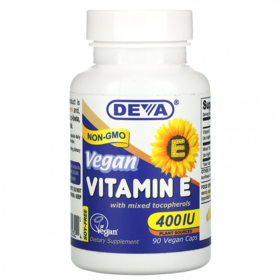   (Iherb) Deva,   E   , 400 , 90      -     , -, 