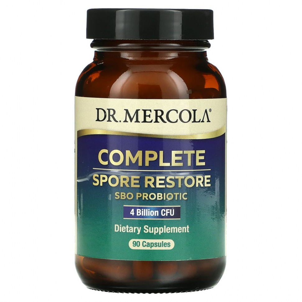 ���� ������ (Iherb) Dr. Mercola, Complete Spore Restore, 4 ���� ���, 90 ������, ������ �� 15060 ���
