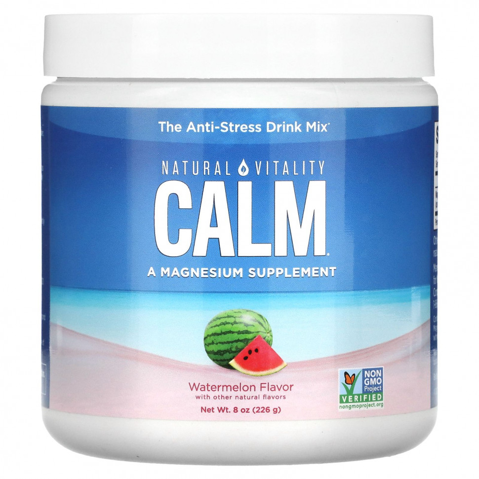 ���� ������ (Iherb) Natural Vitality, Calm, ����� ��� ������������� ����������-�������, �����, 226 � (8 �����), ������ �� 4080 ���
