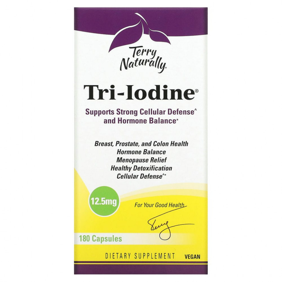 ���� ������ (Iherb) Terry Naturally, Tri-Iodine, 12,5 ��, 180 ������, ������ �� 7910 ���
