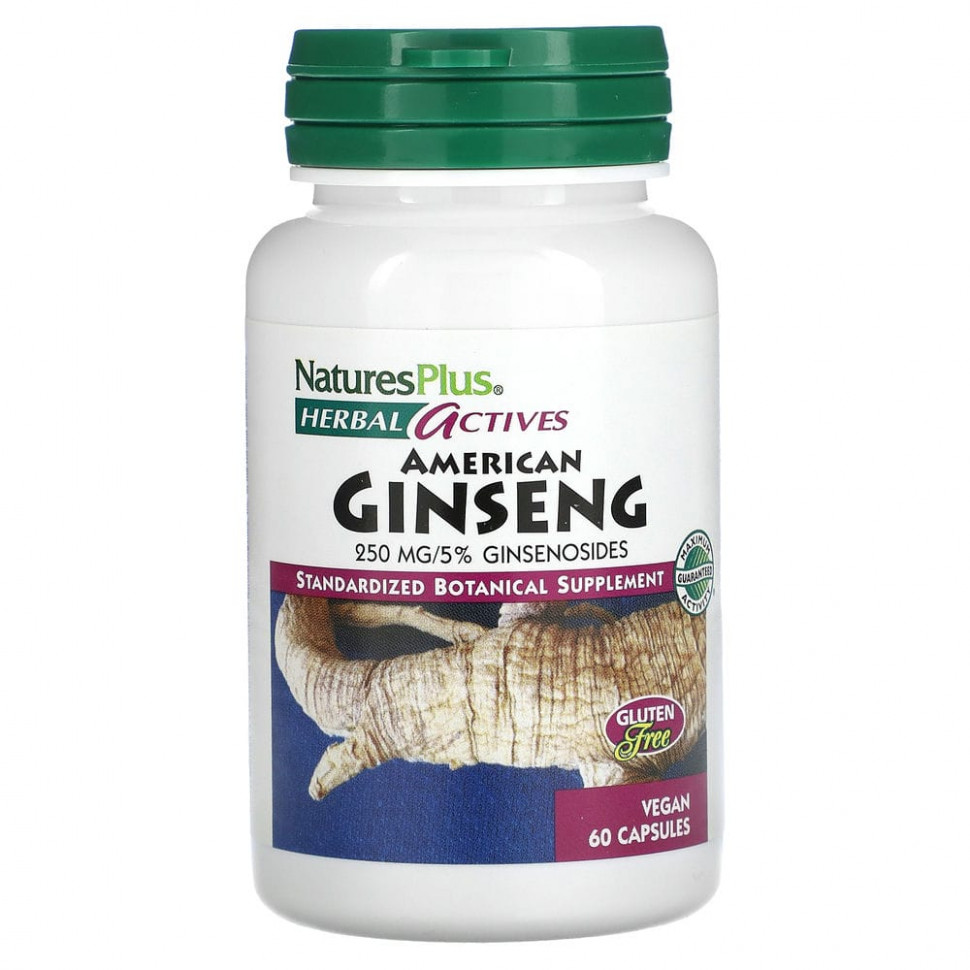 ���� ������ (Iherb) NaturesPlus, Herbal Actives, ������������ ��������, 250 ��, 60 ��������� ������, ������ �� 3360 ���