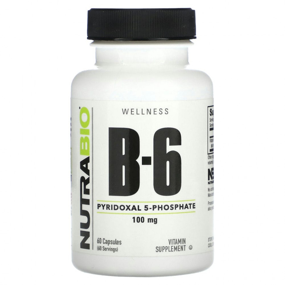   (Iherb) Nutrabio Labs,  B6, 100 , 60     -     , -, 