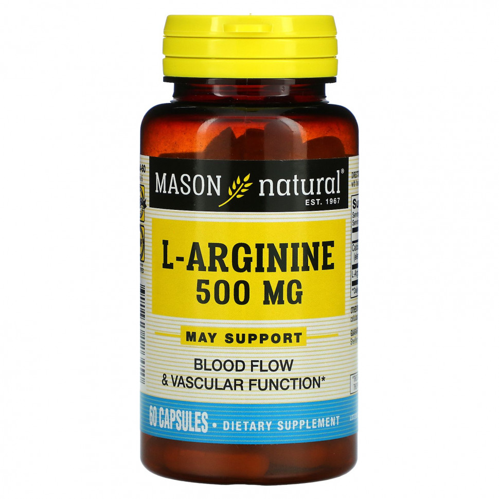   (Iherb) Mason Natural, L-, 500 , 60     -     , -, 