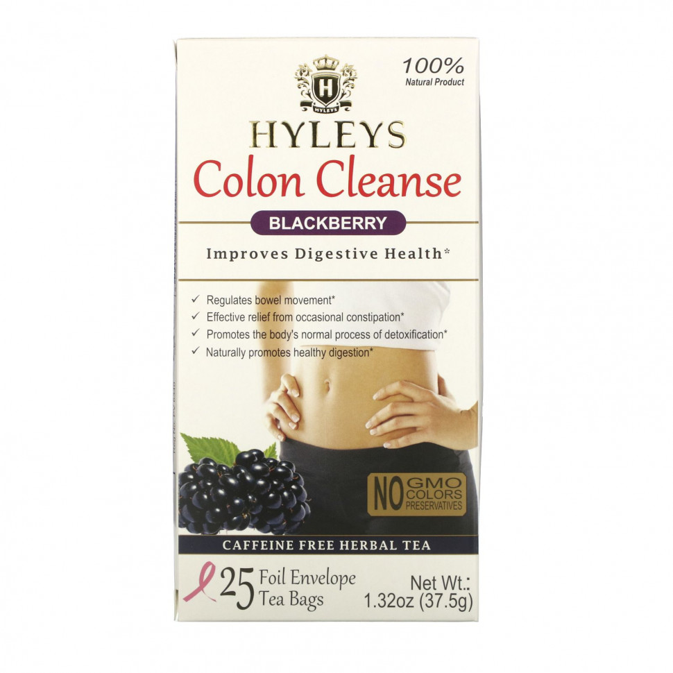   (Iherb) Hyleys Tea, Colon Cleanse, ,   25, 37,5  (1,32 )    -     , -, 