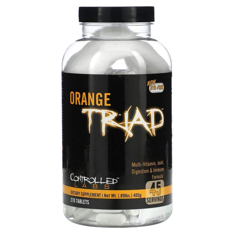 ���� ������ (Iherb) Controlled Labs, Orange Triad, �����������, ������� ��� ��������, ����������� � ����������, 270 ��������, ������ �� 7640 ���