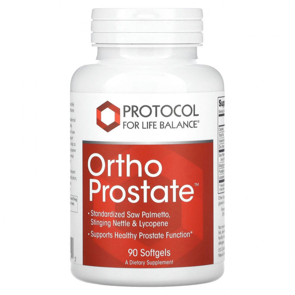   (Iherb) Protocol for Life Balance, Ortho Prostate, 90      -     , -, 