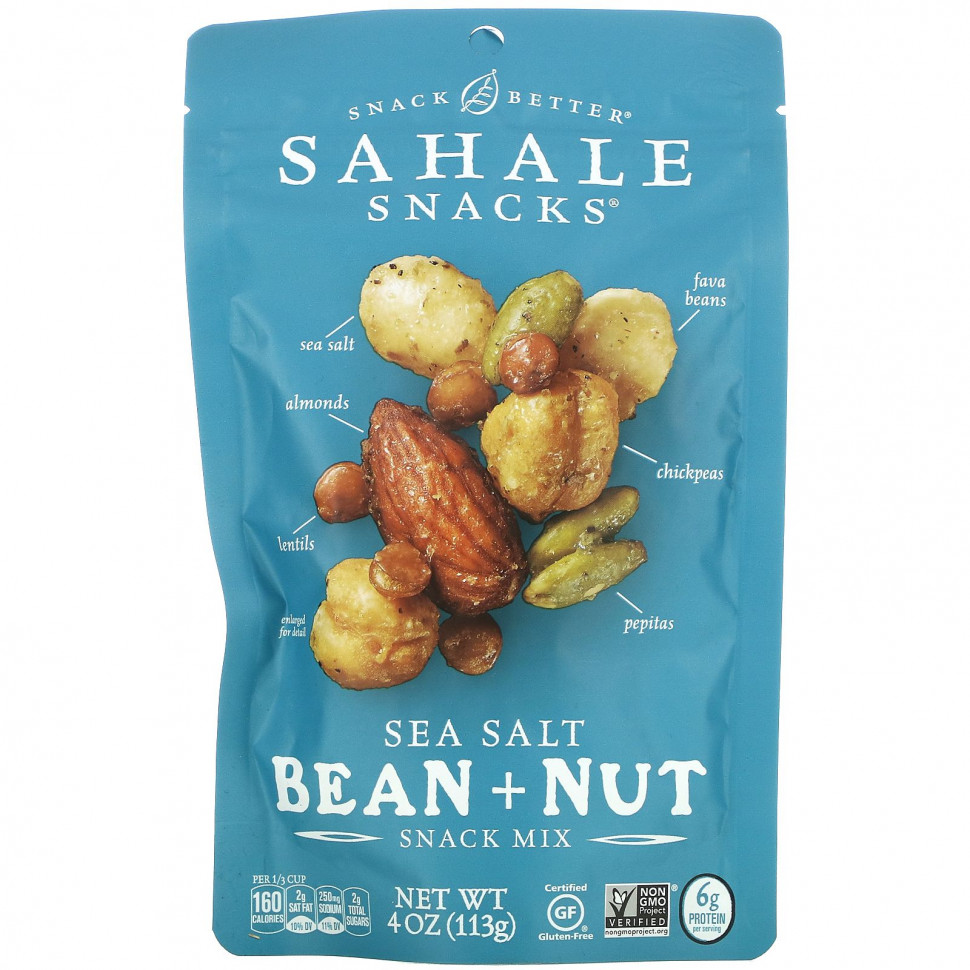 ���� ������ (Iherb) Sahale Snacks, Snack Mix, ������� ���� � �����, 4 ����� (113 �), ������ �� 1320 ���
