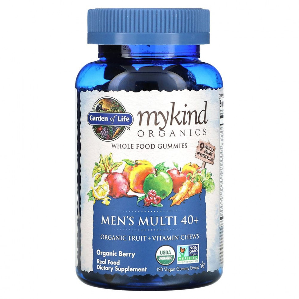   (Iherb) Garden of Life, MyKind Organics,     40+,  , 120       -     , -, 