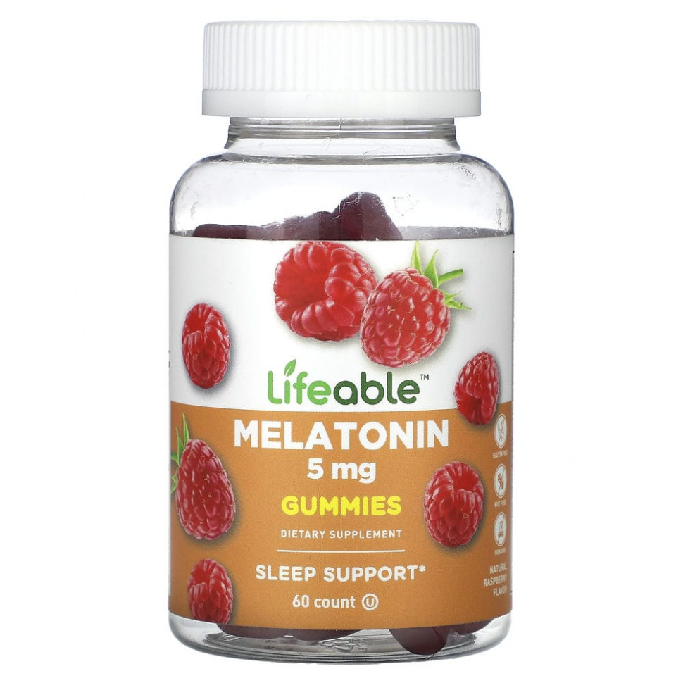���� ������ (Iherb) Lifeable, ����������� ���������� � �����������, ����������� ������, 2,5 ��, 60 ����������� ��������, ������ �� 2360 ���