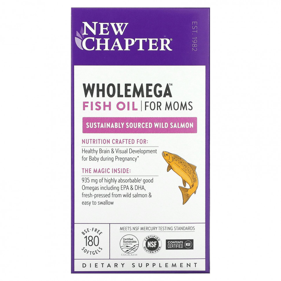 ���� ������ (Iherb) New Chapter, ����� ��� Wholemega ��� ���, 180 ������, ������ �� 8150 ���