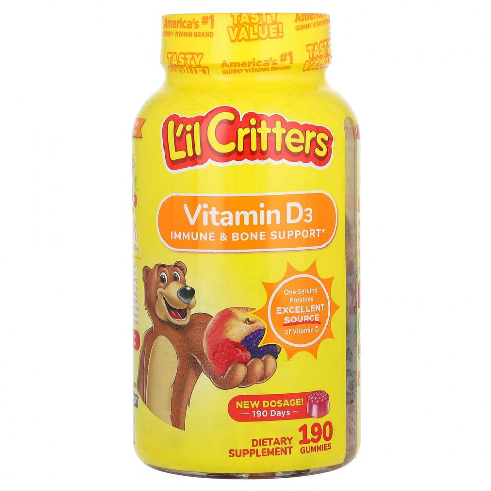   (Iherb) L'il Critters,  D3   ,    , 190      -     , -, 