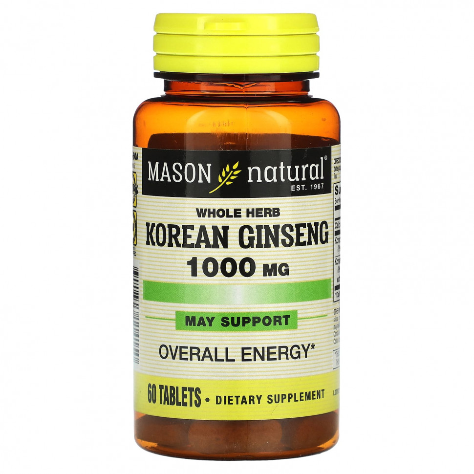 ���� ������ (Iherb) Mason Natural, ��������� ��������, ������� �����, 1000 ��, 60 ��������, ������ �� 1370 ���