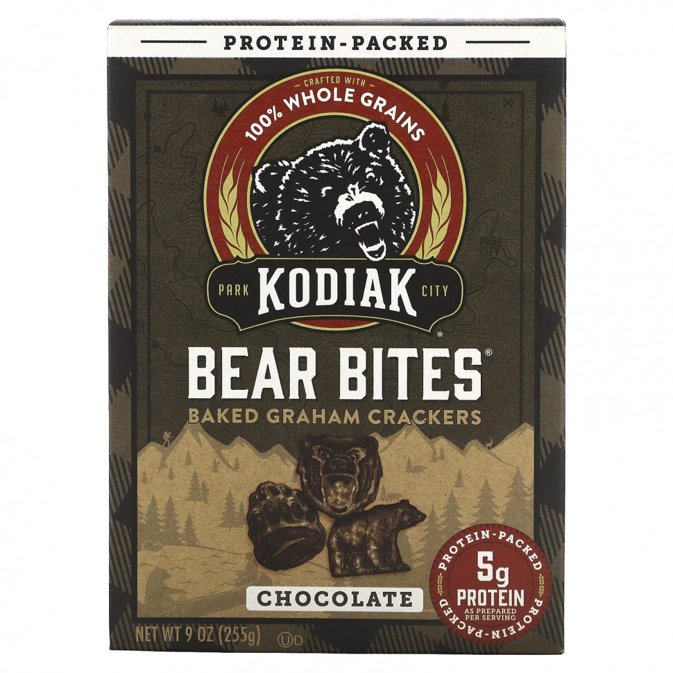   (Iherb) Kodiak Cakes, Bear Bites,    , 255  (9 )    -     , -, 