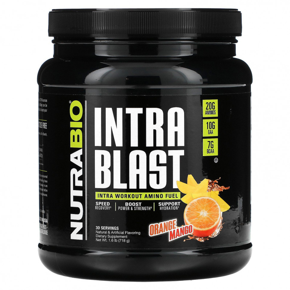 ���� ������ (Iherb) NutraBio Labs, Intra Blast, ����� ����������� �� ����� ����������, �� ������ ��������� � �����, 718 � (1,6 �����), ������ �� 7250 ���
