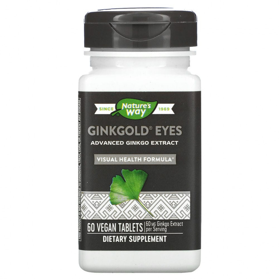   (Iherb) Nature's Way, Ginkgold Eyes, 60      -     , -, 