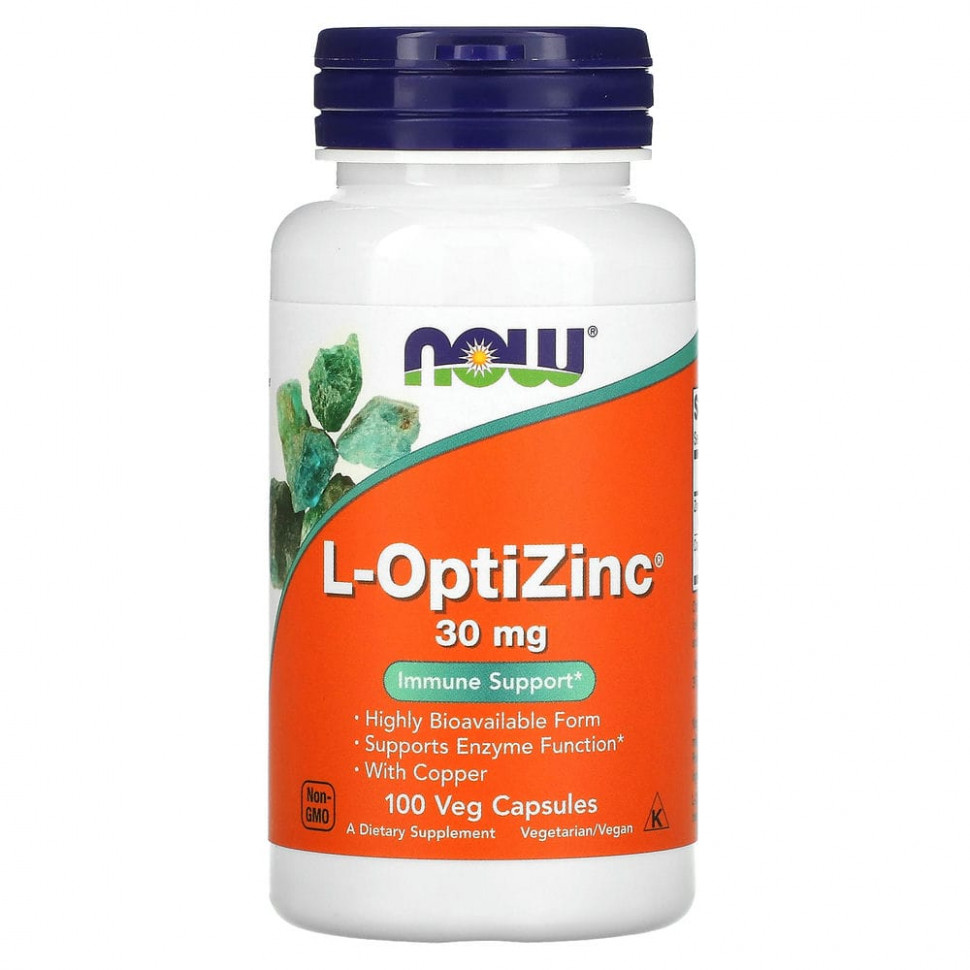   (Iherb) NOW Foods, L-OptiZinc, 30 , 100      -     , -, 