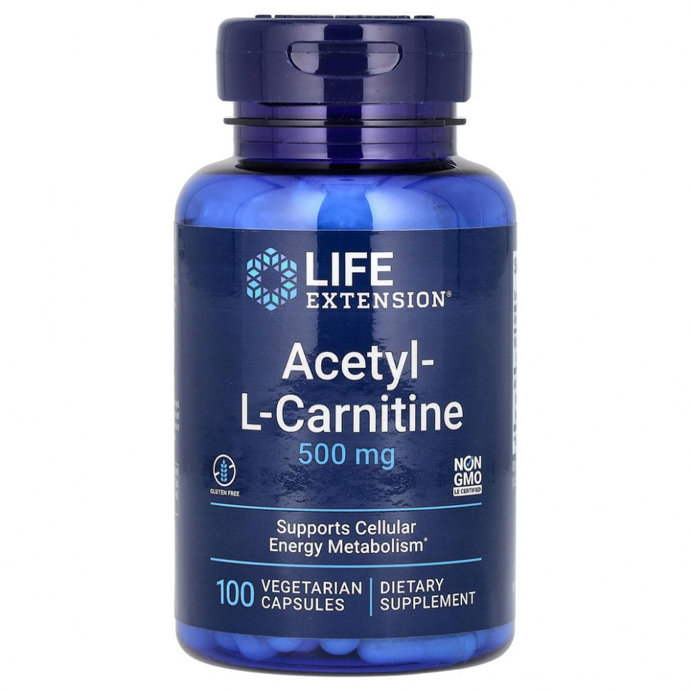 ���� ������ (Iherb) Life Extension, ������-L-��������, 500 ��, 100 ������, ������ �� 3660 ���