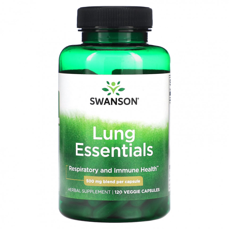   (Iherb) Swanson, Lung Essentials, 500 , 120      -     , -, 