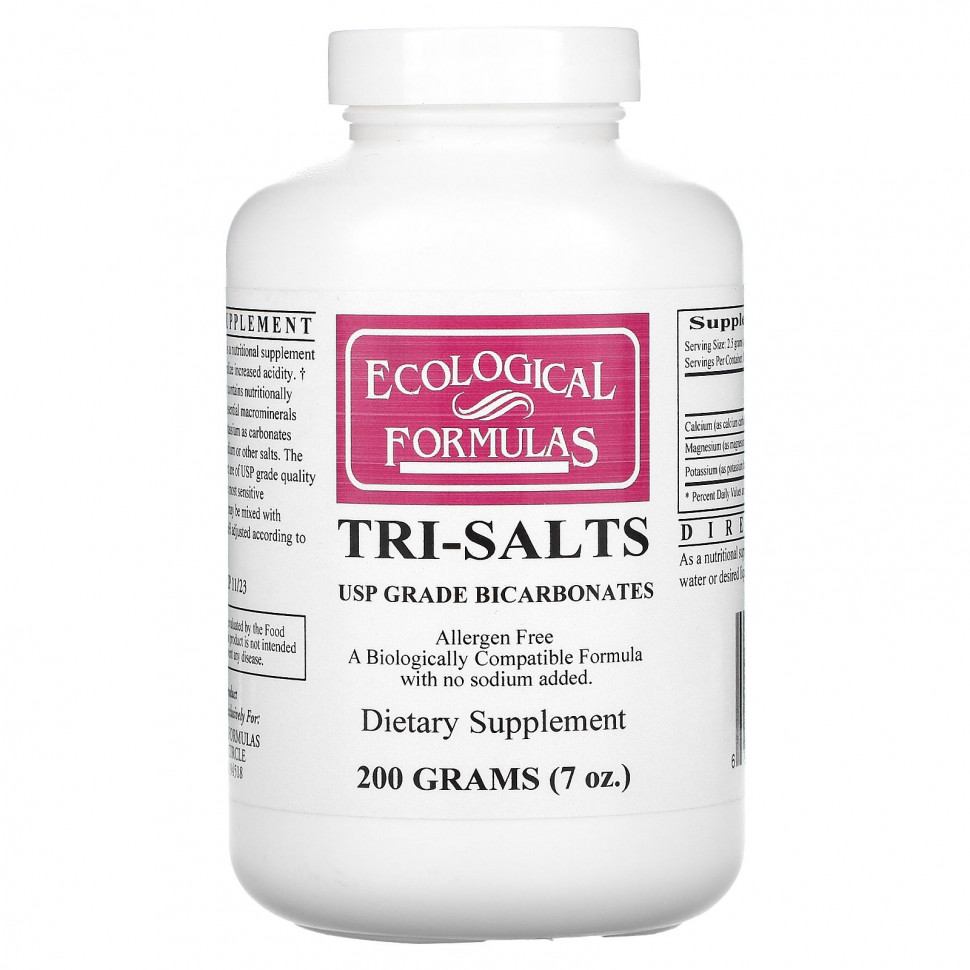   (Iherb) Ecological Formulas, Tri-Salts, 200  (7 )    -     , -, 