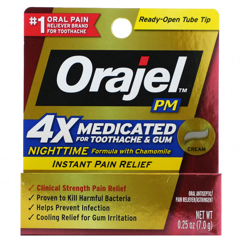 ���� ������ (Iherb) Orajel, ���� �� ������ ���� � ����� PM 4X, 7 � (0,25 �����), ������ �� 1790 ���