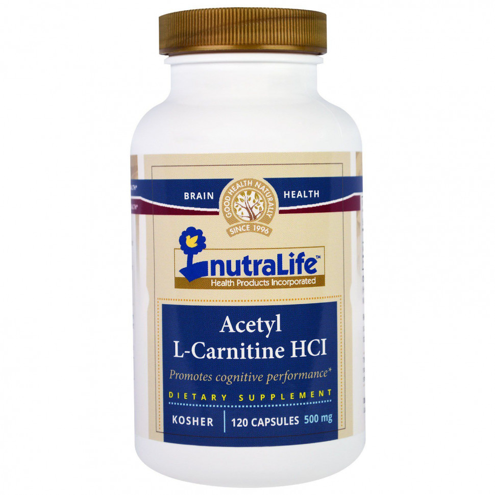 ���� ������ (Iherb) NutraLife, ������-L-��������� �����������, 500 ��, 120 ������, ������ �� 3510 ���