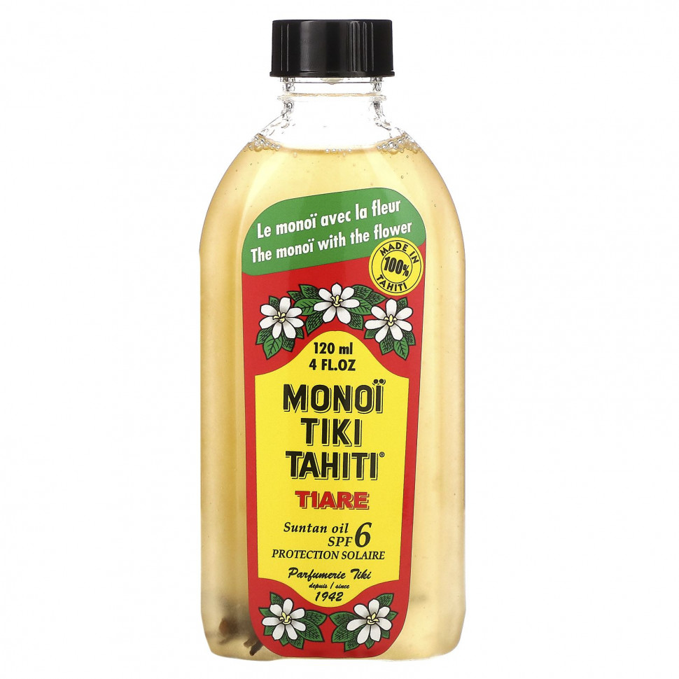 ���� ������ (Iherb) Monoi Tiare Tahiti, ����� ��� ������ � �������� �������� SPF 6, 120 ��, ������ �� 2660 ���