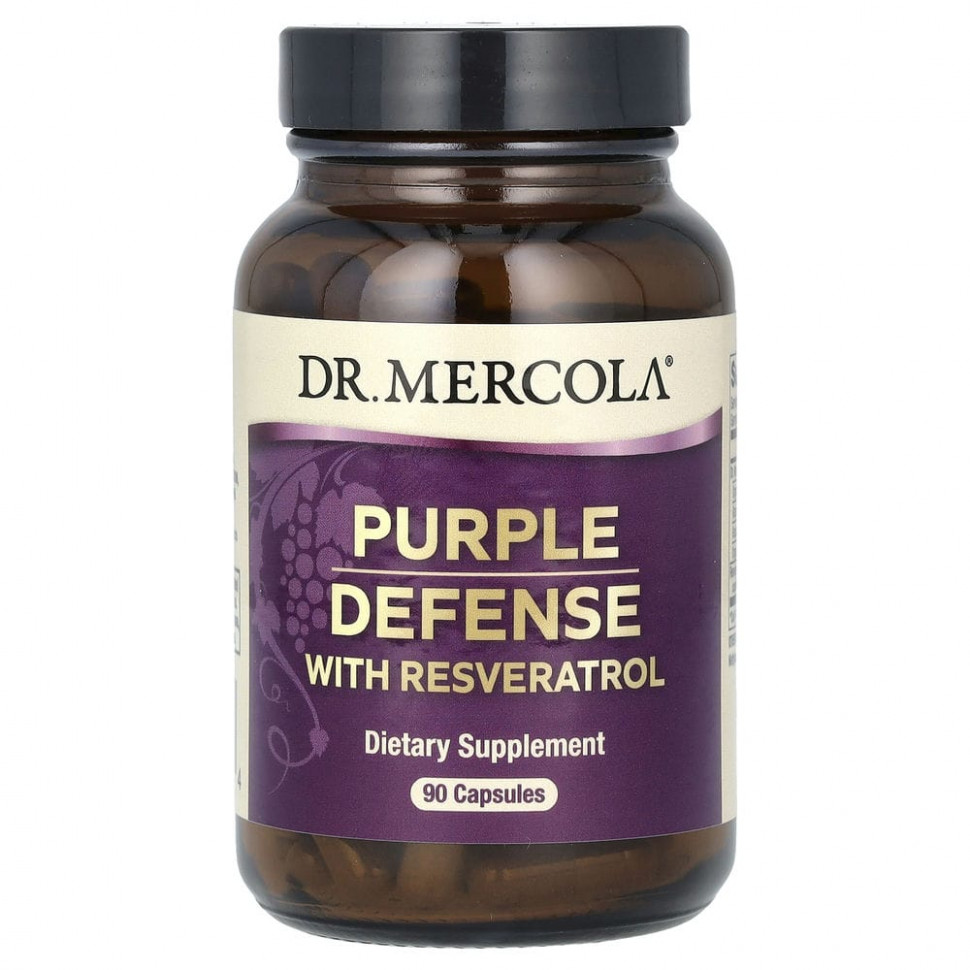   (Iherb) Dr. Mercola, Purple Defense with Resveratrol, 90 Capsules    -     , -, 