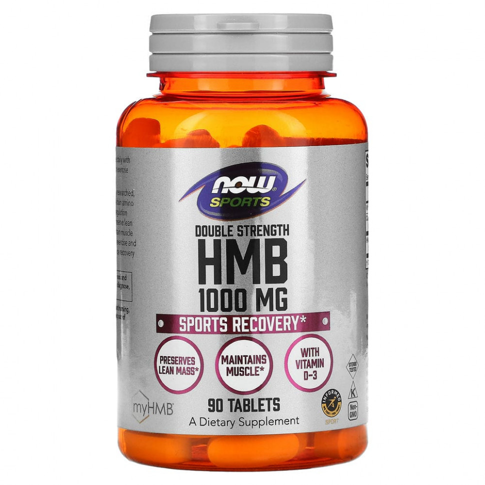   (Iherb) NOW Foods, Sports, HMB,  , 1000 , 90     -     , -, 