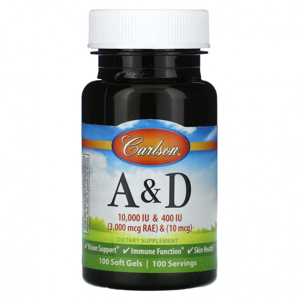   (Iherb) Carlson, A&D, 100      -     , -, 