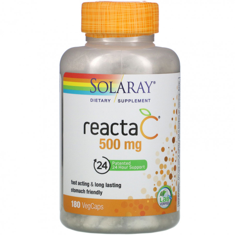   (Iherb) Solaray, Reacta-C, 500 , 180  ,   3710 