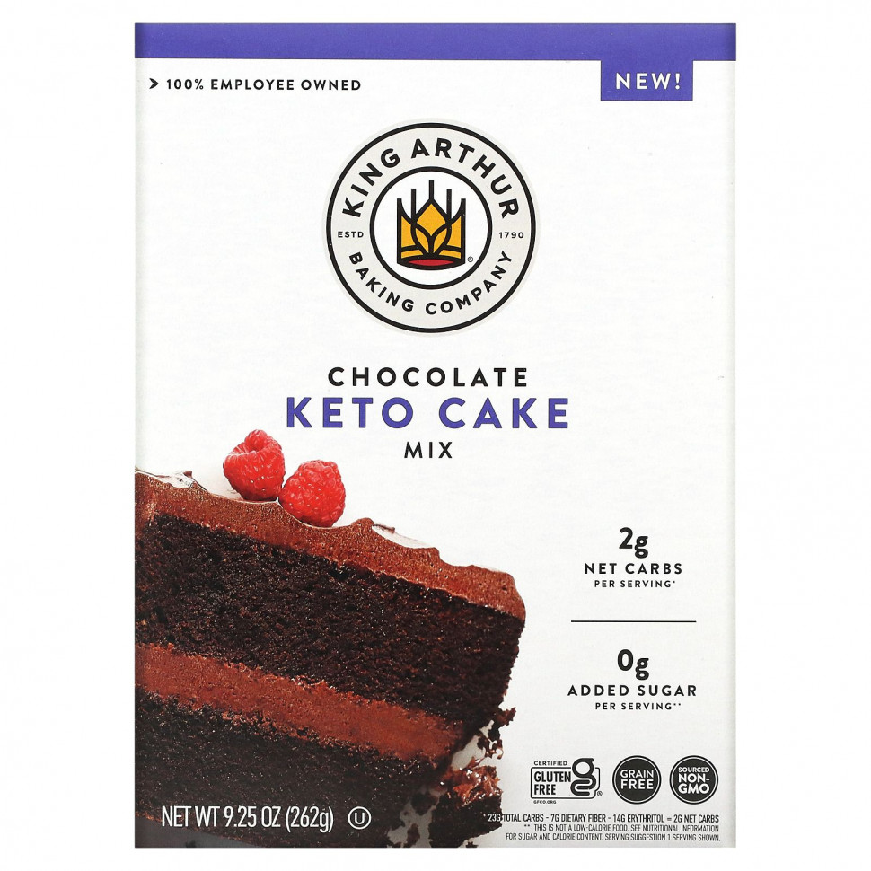   (Iherb) King Arthur Flour, Keto Cake Mix, , 262  (9,25 )    -     , -, 