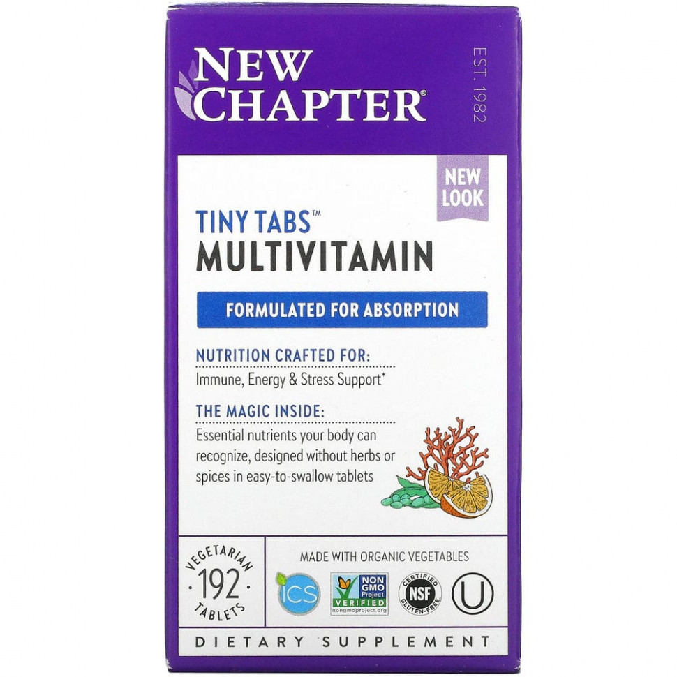   (Iherb) New Chapter, Multivitamin Tiny Tabs,       , 192      -     , -, 